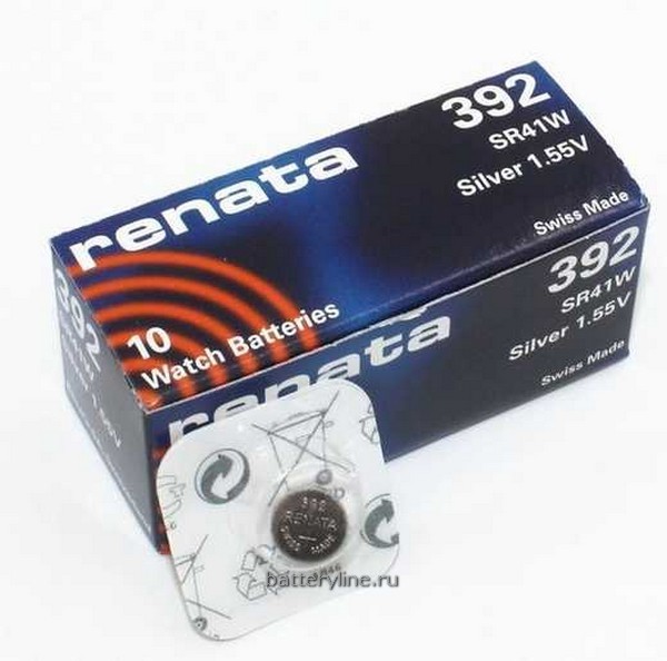 Батарейка часовая серебряно-цинк G03 Renata SR41/392/384/736 (7.9x3.6mm) BL1/BL10 (1/10) Батарейка часовая серебряно-цинк G03 Renata SR41/392/384/736 (7.9x3.6mm) BL1/BL10 (1/10)
