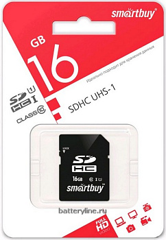 Карта памяти SD (SecureDigital). 16Gb SmartBuy SDHC Class10 (10mbs) 000544 Карта памяти SD (SecureDigital). 16Gb SmartBuy SDHC Class10 (10mbs) 000544