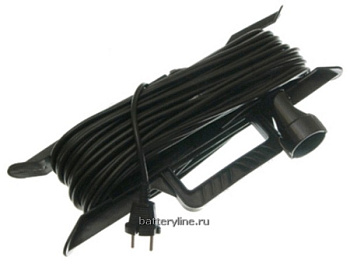 Удлинитель плоский на рамке 1гн 16м 16A (ПВС 2*1,5) черный 001186 Удлинитель плоский на рамке 1гн 16м 16A (ПВС 2*1,5) черный 001186