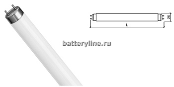 Лампа  T8 36W 6500K PHILIPS/765 d26mm (1/25) Лампа  T8 36W 6500K PHILIPS/765 d26mm (1/25)