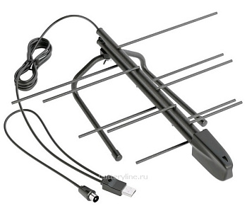 Антенна для цифрового ТВ комнатная активная BAS-5133-USB Меркурий 3.0  17дБи до (20)40км (питание от USB) Антенна для цифрового ТВ комнатная активная BAS-5133-USB Меркурий 3.0  17дБи до (20)40км (питание от USB)
