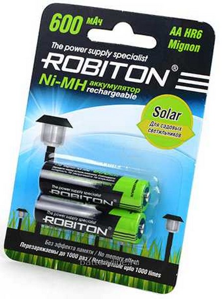 аккумулятор R6  600mAh NiMh ROBITON BL2  аккумулятор R6  600mAh NiMh ROBITON BL2