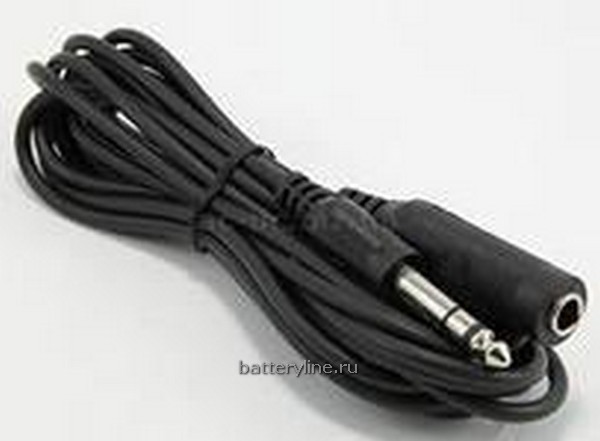 Шнур удлинитель для наушников (St6.3шт-St6.3гн) толст.штекер!!! 5.0m