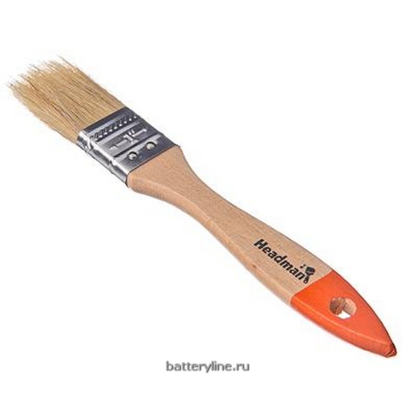 Кисть малярная плоская  25мм №1 (нат.щетина) [01-1-410]