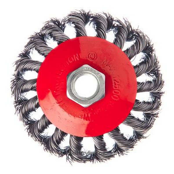 Щетка для УШМ  85мм/ М14 металл тарелка ЕРМАК [656-073]