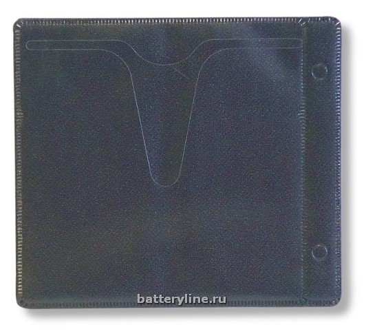 Пакет с перфорац на 2 CD пласт черный (50/100)