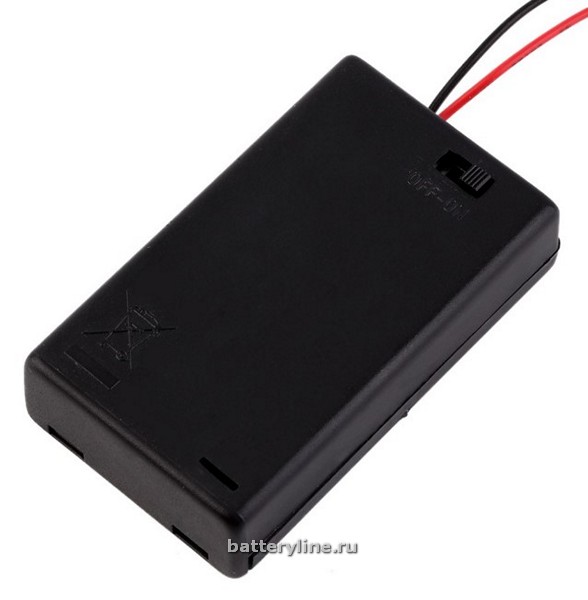 Отсек для аккумулятора AAA*3 + switch с проводом, выкл Отсек для аккумулятора AAA*3 + switch с проводом, выкл