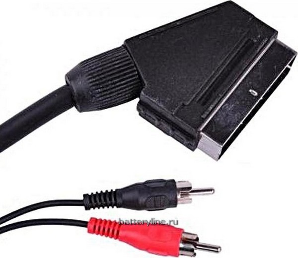 Шнур SC-2T (Scart-2RCA) литой 3.0m (2/10)