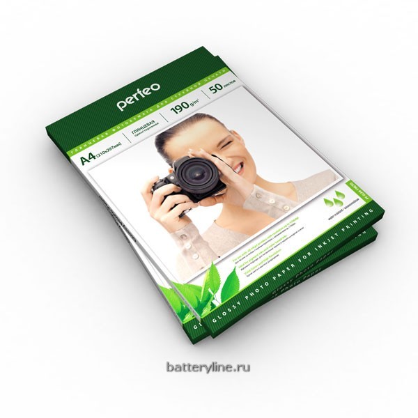 Фотобумага глянцевая односторон А4 190гр  50л Perfeo PF-GLA4-190/50 (G03) 637388 Фотобумага глянцевая односторон А4 190гр  50л Perfeo PF-GLA4-190/50 (G03) 637388