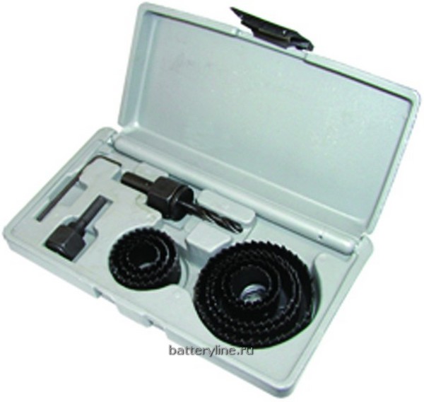 Сверло кольцевое наборное Hardax 11 предметов в футляре (18-64мм) [35-5-021]