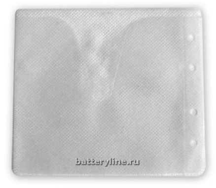 Пакет с перфорац на 2 CD пласт белый (50/100)