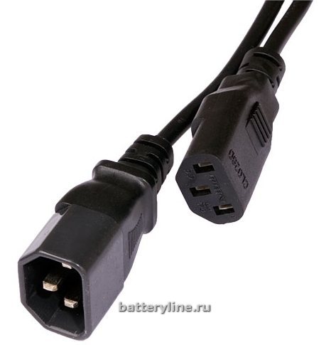 Шнур сетевой евростандарт с заземлением для бесперебойников 1.8m  101171