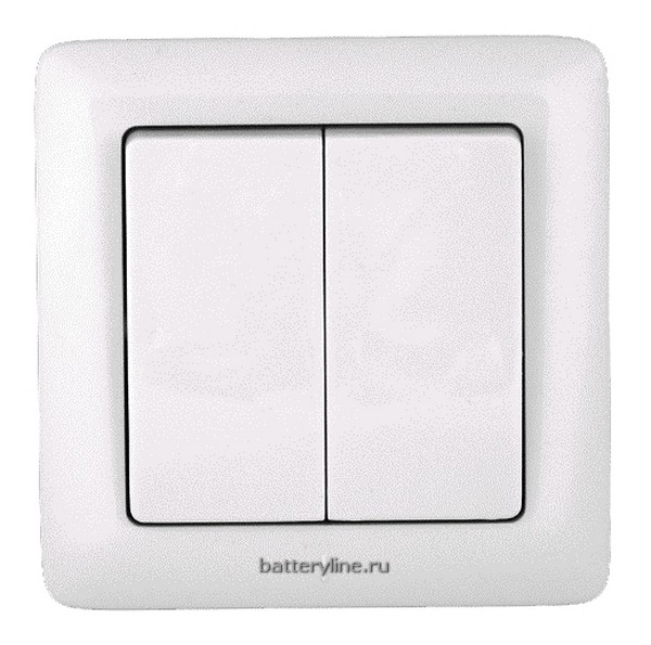 Выкл 2кл Schneider Electric ХИТ белый 6A VS56-234-B (1/10) 333391