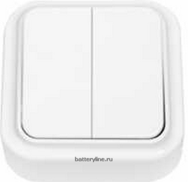 Выкл ОУ 2кл СветоПрибор накладн белый A56-134 пралеска (2/90)