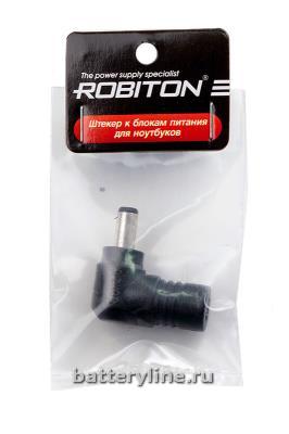 Штекер питания ноутбука 5.0*2.5mm L=10mm (гнездо 5.5*2.5) AsusEEEPC угловой ROBITON NB-MF BL1