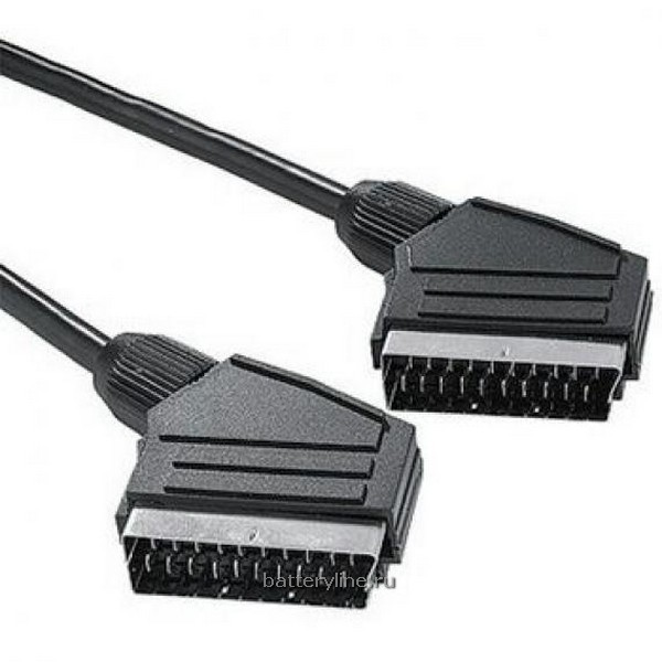 Шнур SC21-SC21 (Scart-Scart 21pin stereo) 1.0-1.2m 030446