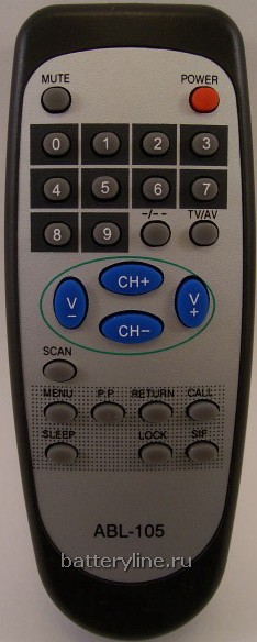 Пульт AKAI ABL-105 (ALB-105, ALB-705) [TV]  11250