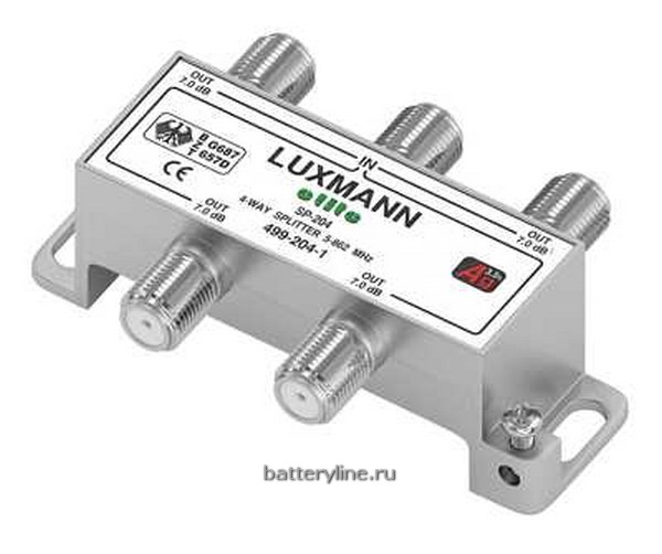 Разветв тв  на Fраз МЕТАЛЛ 1катег на 4TV LUXMANN SP-204 Elite (499-204-1)