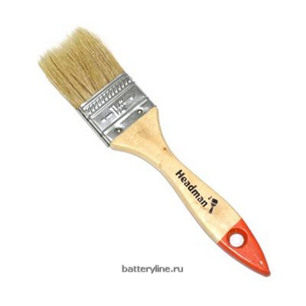 Кисть малярная плоская  38мм №1.5 (нат.щетина) [01-1-415]