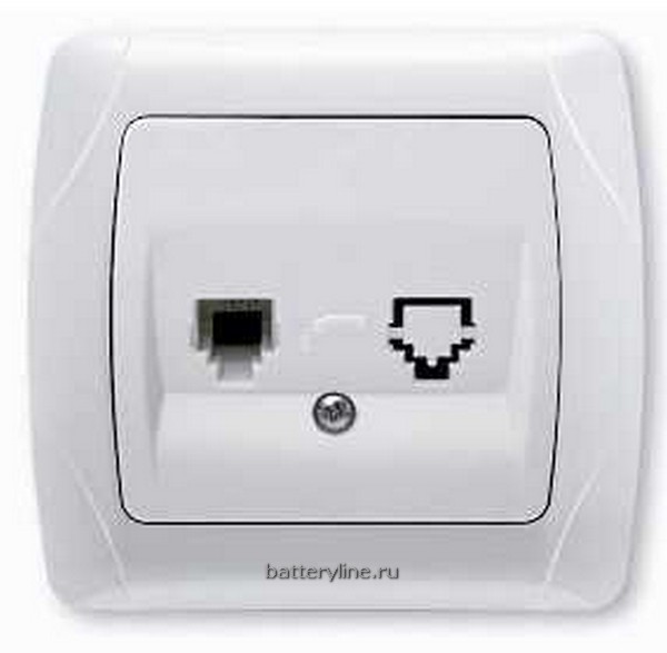 Розетка 1гн  ТF  VIKO CARMEN белая 1013 (1/12)