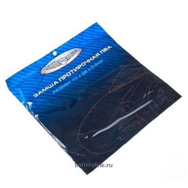 Замша протирочная 43*32*0.22 в п\п пакете NewGalaxy GL-C01 [771-166]