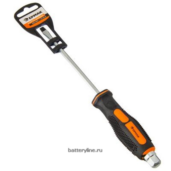 Отвертка плоск 6x150 (JT9985 под ключ мягк.ручка) ЕРМАК (2/12) [651-034]