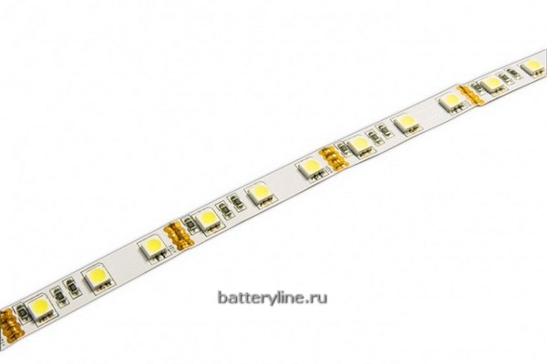 Лента светод 5.0м SMD 5050/60/RGB IP20 (300LED на 5м) пит DC-12v-6A  001955