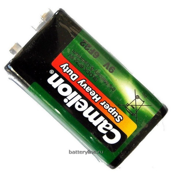 Батарейка крона 6F22 Camelion Super (1/12)  Батарейка крона 6F22 Camelion Super (1/12)