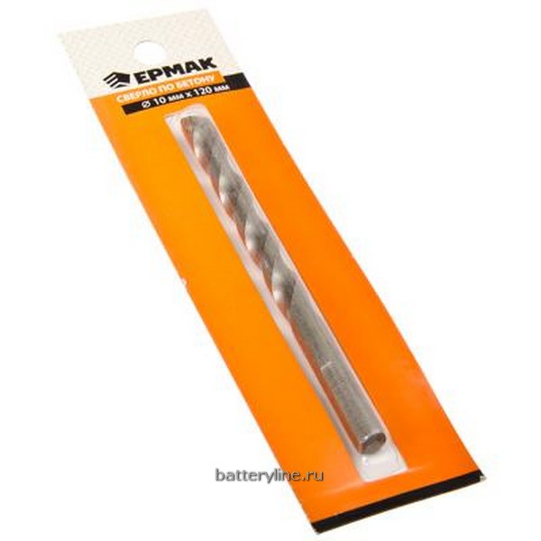 Сверло по бетону 10x120мм с трехгр.хвостов ЕРМАК (2/10) [649-013]