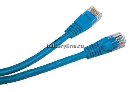 Кабель Патч-корд 5e (RJ45-RJ45)  0.5м литой (pp12-0.5m/B) синий