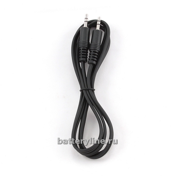 Шнур джек3.5-джек3.5 AUX (st3.5шт-st3.5шт) 1.5m черный