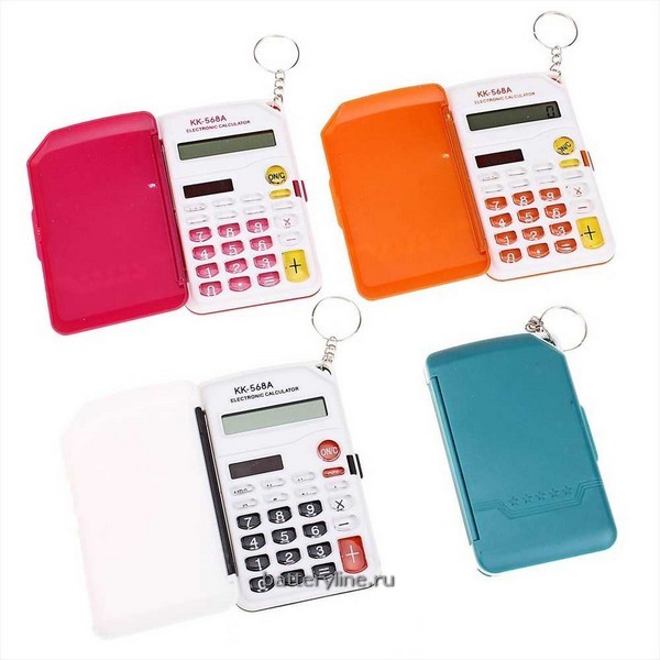 Калькулятор 568A цветные на блистере 400862