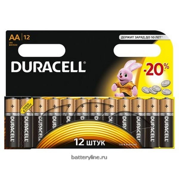 Батарейка AA LR6 Duracell** BL12 (12/144/864) Батарейка AA LR6 Duracell** BL12 (12/144/864)