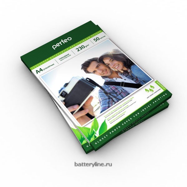 Фотобумага глянцевая односторон А4 230гр  50л Perfeo PF-GLA4-230/50 (G04) 637203 Фотобумага глянцевая односторон А4 230гр  50л Perfeo PF-GLA4-230/50 (G04) 637203