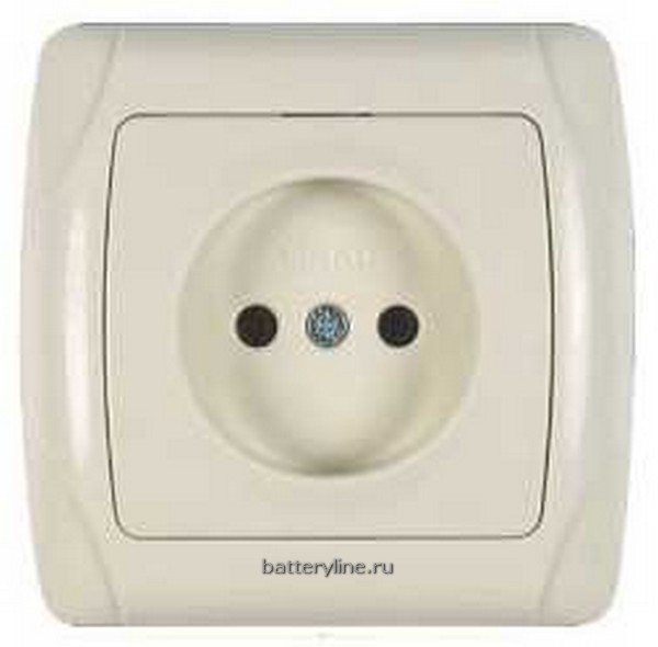 Розетка 1гн . VIKO CARMEN КРЕМ 2007 (1/12)