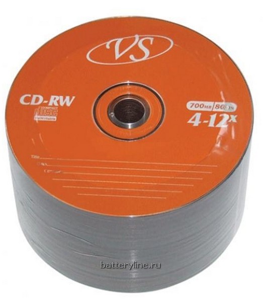 CD-RW VS BULK 700mb 12x brand.  (1/шпиль50)