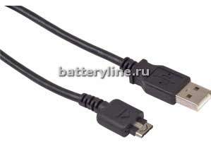 Кабель для зарядки и перед.дан LG 18 pin от USB2.0  1.0m черный в пакете 033676