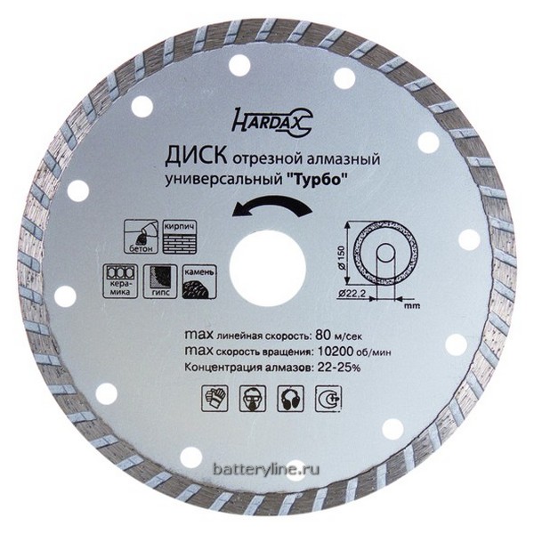 Диск алмазный отрезной ТУРБО 180х21.5мм Remocolor [37-1-109]