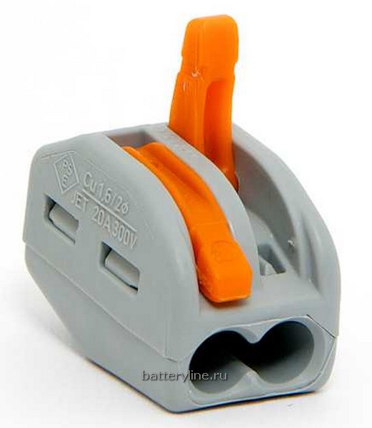 Клеммник WAGO 2х(0.5-4.0) 222-412