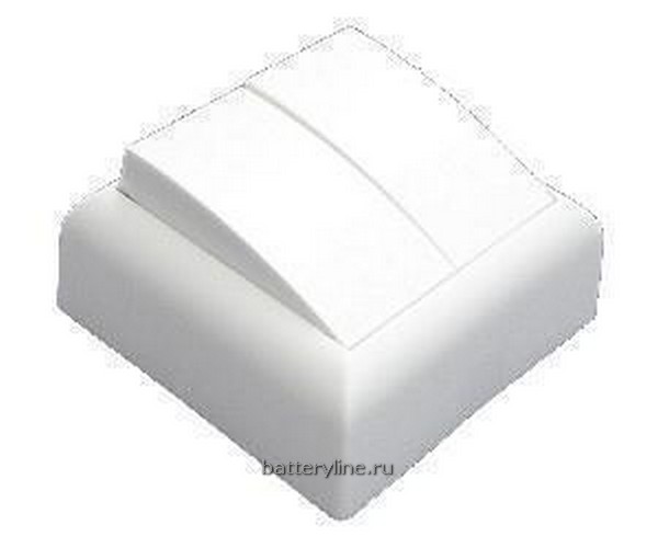 Выкл ОУ 2кл. белорус накладн белый А56-118 орша (3/5/160)