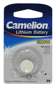 Батарейка CR1616 3v Camelion BL1 (1/10)
