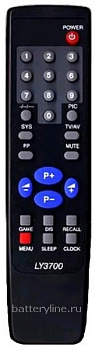 Пульт ERISSON LY-3700 (TV-2108,RC-5W63) [TV]  9990