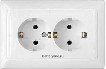 Розетка 2гнЗК СветоПриборСтиль белая PC16-313 (1/35)