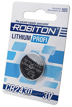 Батарейка CR2430 3v ROBITON BL1