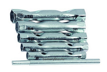 Ключ трубчатый (набор  5шт + вороток) от 8 до 17мм РемоКолор [43-2-706]