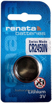 Батарейка CR2450 3v RENATA BL1 ступенька (1/10)