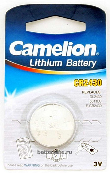 Батарейка CR2430 3v Camelion BL1 (1/10)