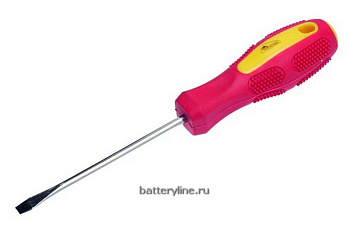 Отвертка плоск 5x100 Driver (SL6х100мм мягк.ручка, намагниченный наконечник) РемоКолор [33-6-802]