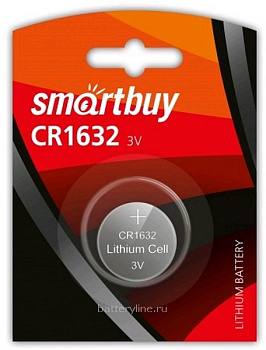 Батарейка CR1632 3v SmartBuy BL1 (1/12)