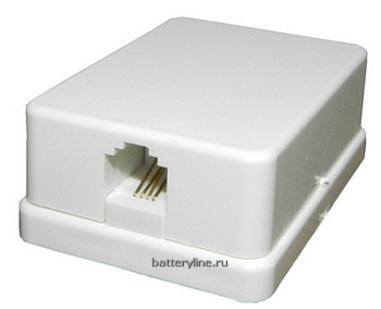 Телефонная розетка ЕВРО PE1 (на 1 гнездо)